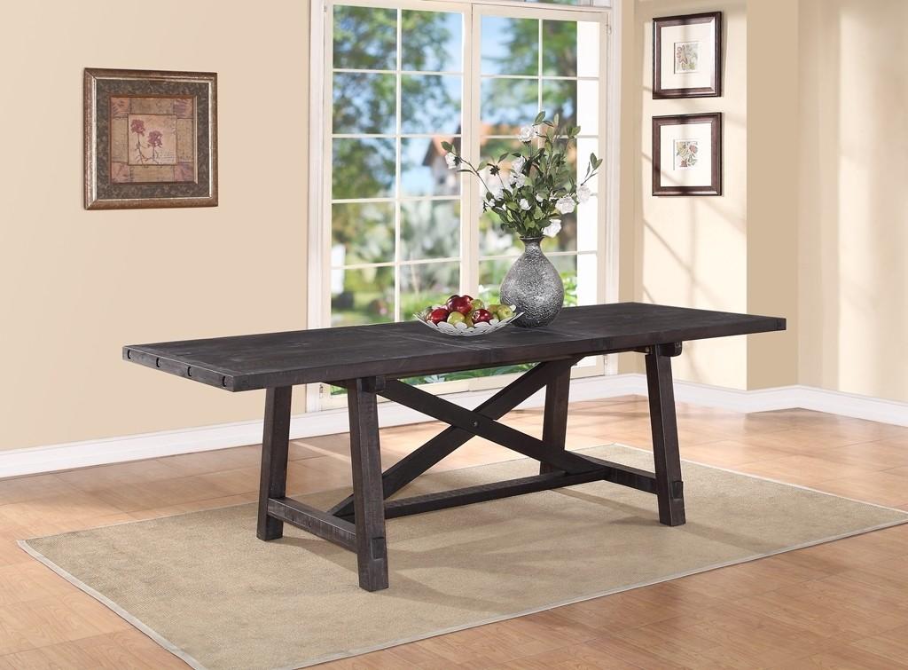 

    
Rustic Black Pine Finish Extendable Dining Table YOSEMITE  by Modus Furniture
