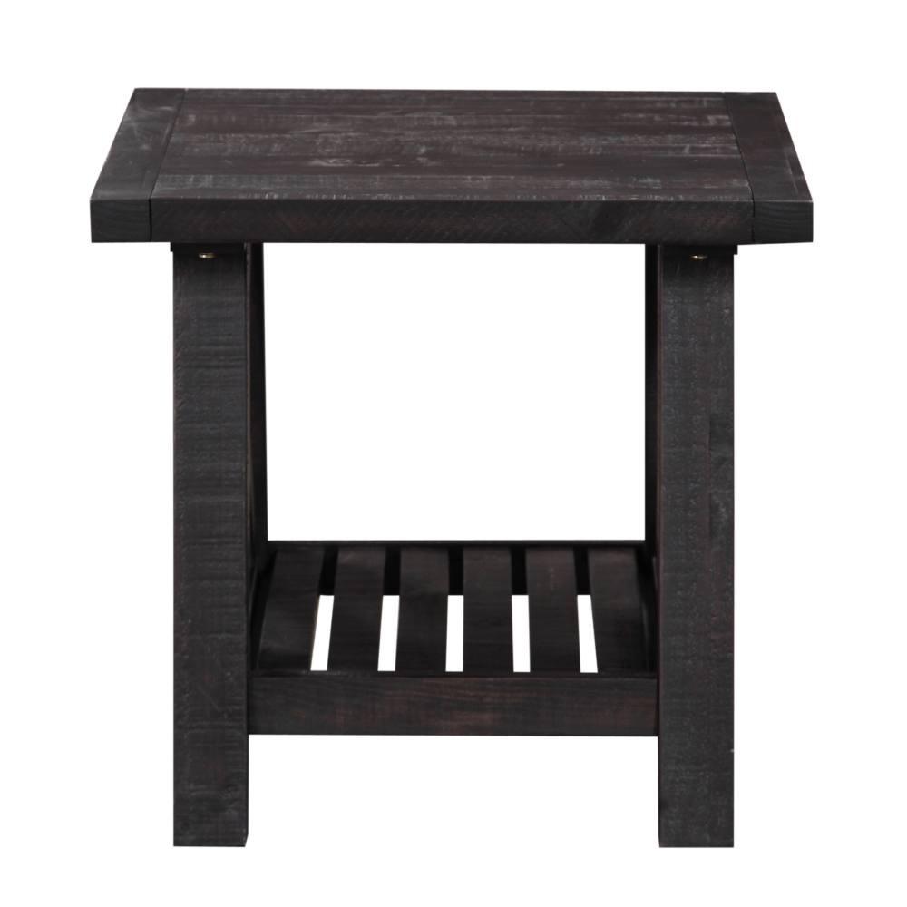 

                    
Buy Rustic Black Pine Finish Solid Wood Coffee Table Set 2Pcs YOSEMITE by Modus Furniture

