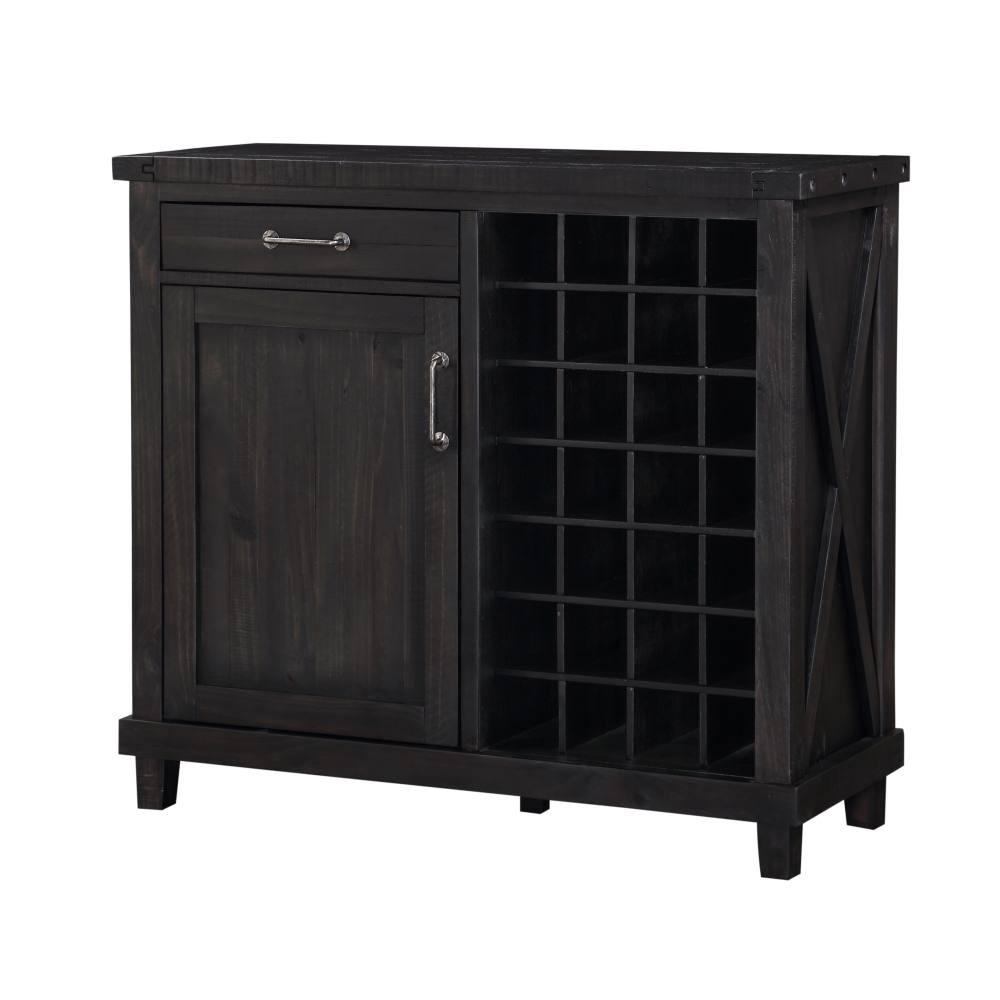 

    
Rustic Black Pine Finish Wine Cabinet YOSEMITE  by Modus Furniture
