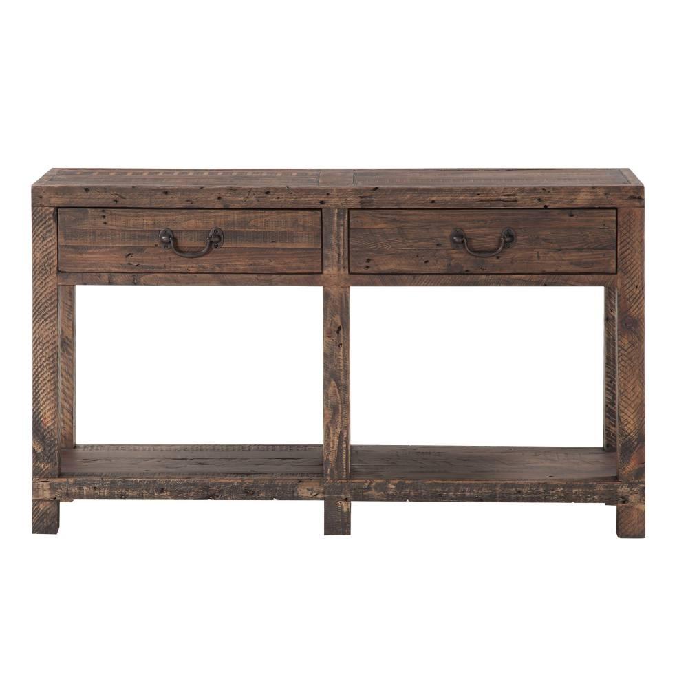 

    
Rustic Brown Console Table by Modus Craster 8S3923
