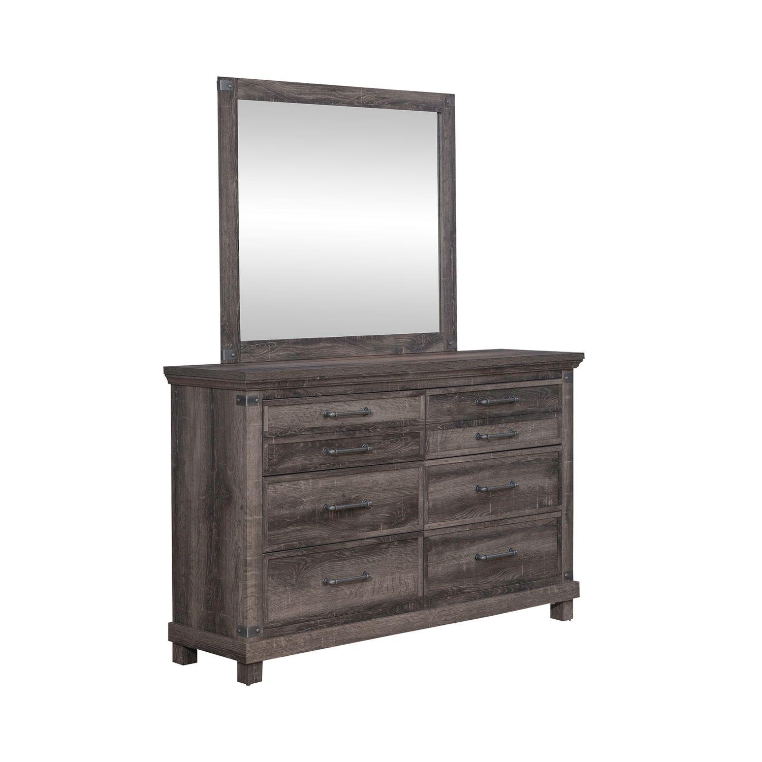 

    
Rustic Brown Dresser w/Mirror Lakeside Haven (903-BR) Liberty Furniture
