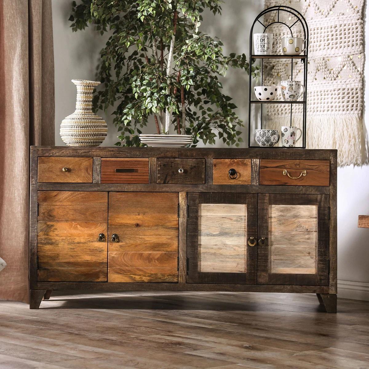 

    
Rustic Brown Solid Wood Cabinet Furniture of America FOA51013 Saffronwald
