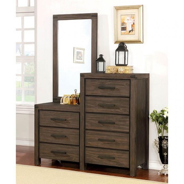 

    
Rustic Brown Solid Wood Dresser With Mirror Furniture of America Rexburg CM7382CM
