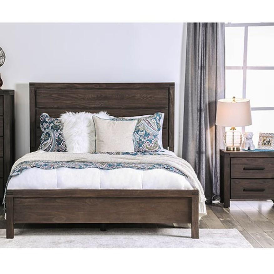 

    
Rustic Brown Solid Wood Full Panel Bedroom Set 5PCS Furniture of America Rexburg CM7382-F-5PCS
