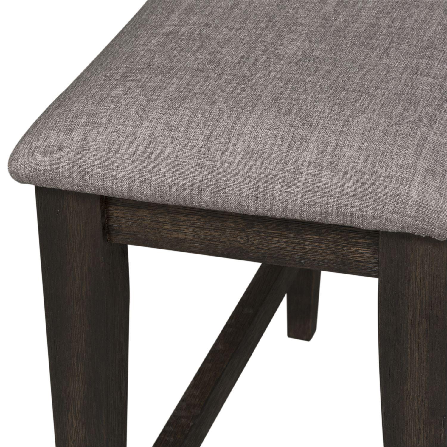 

                    
Liberty Furniture Double Bridge  (152-CD) Bench Counter Bench Chestnut/Gray Fabric Purchase 
