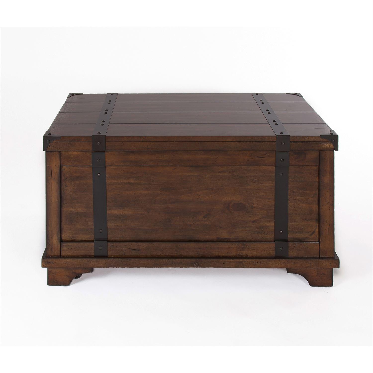 

    
Russet Brown Finish Coffee Table Set 3 Pcs Aspen Skies (316-OT) Liberty Furniture
