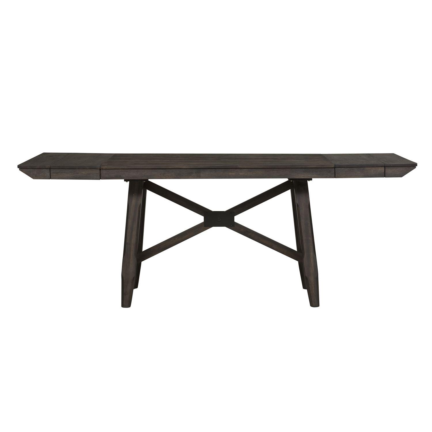 

    
Dark Chestnut Finish Wood Dining Table Double Bridge 152-CD-TRS Liberty Furniture
