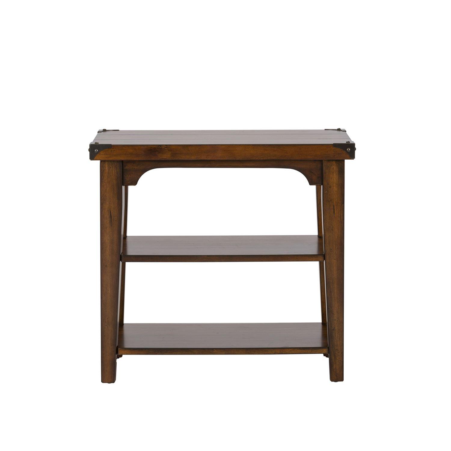 

    
Rustic Brown Wood End Table 316-OT1021 Liberty Furniture
