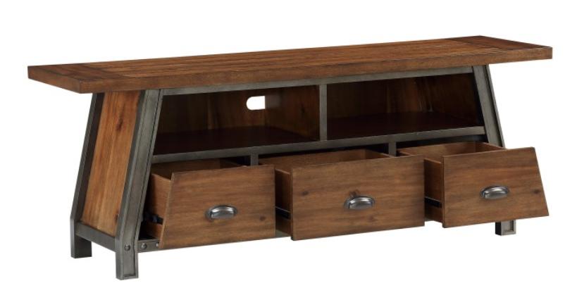 

    
Homelegance 17150-64T Holverson Collection TV Stand Brown 17150-64T
