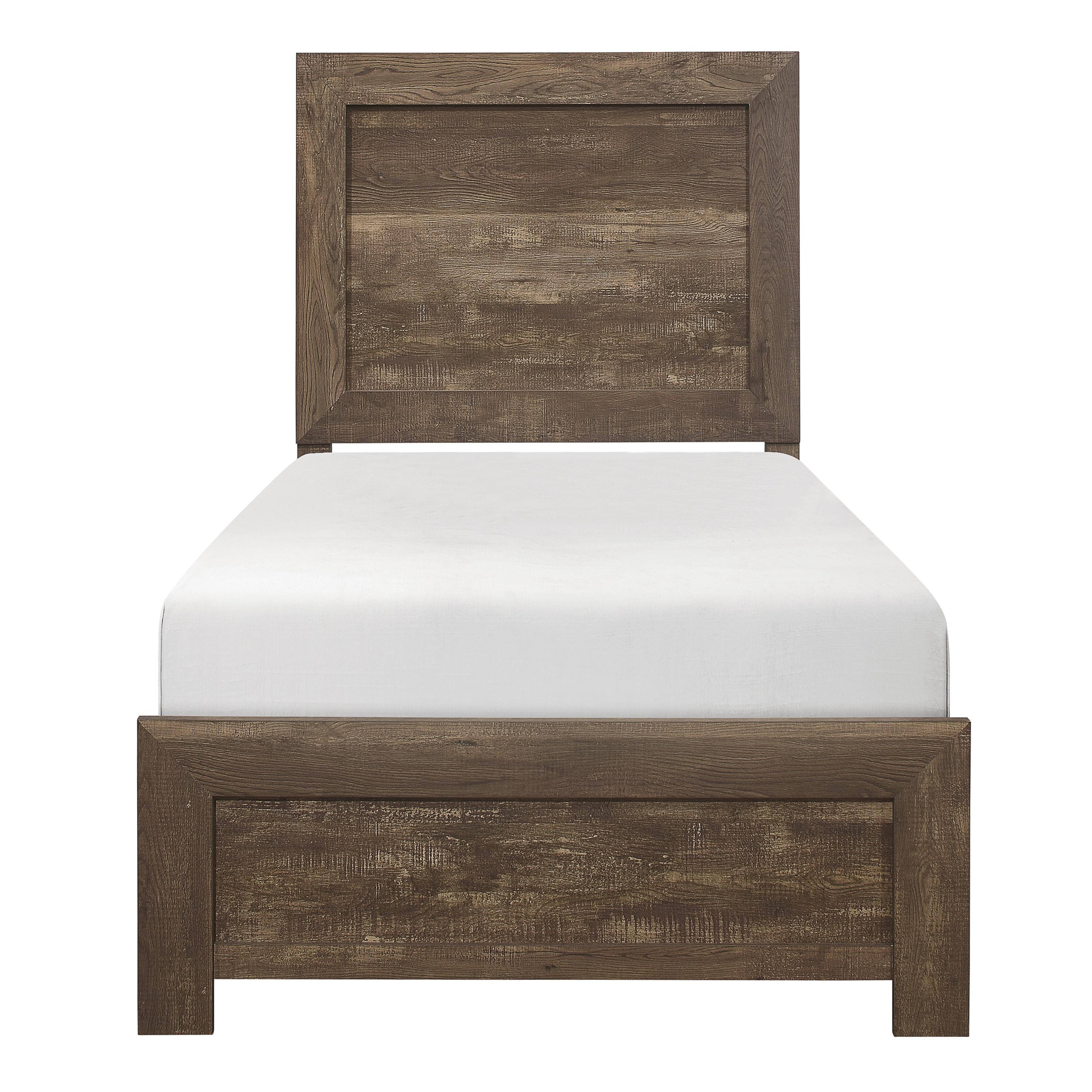 

    
Rustic Brown Wood Twin Bed Homelegance 1534T-1 Corbin

