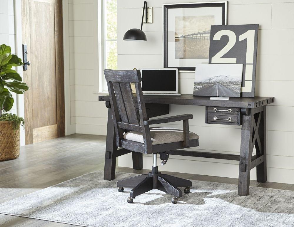 Contemporary Desk and Chair YOSEMITE 7YC996D-2PC in Cafe Fabric