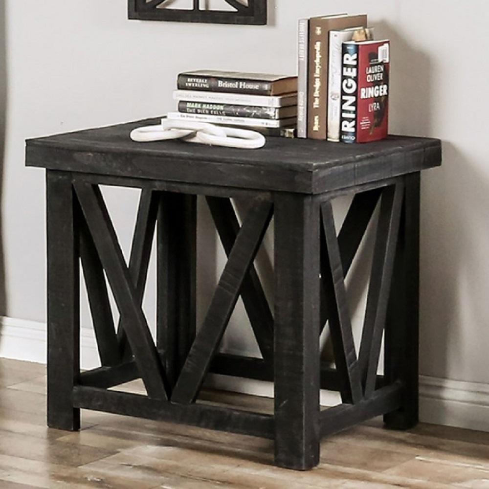 

    
Rustic Charcoal Solid Wood Brazilian Pine End Table Furniture of America EM4001DG-E Halton Hills
