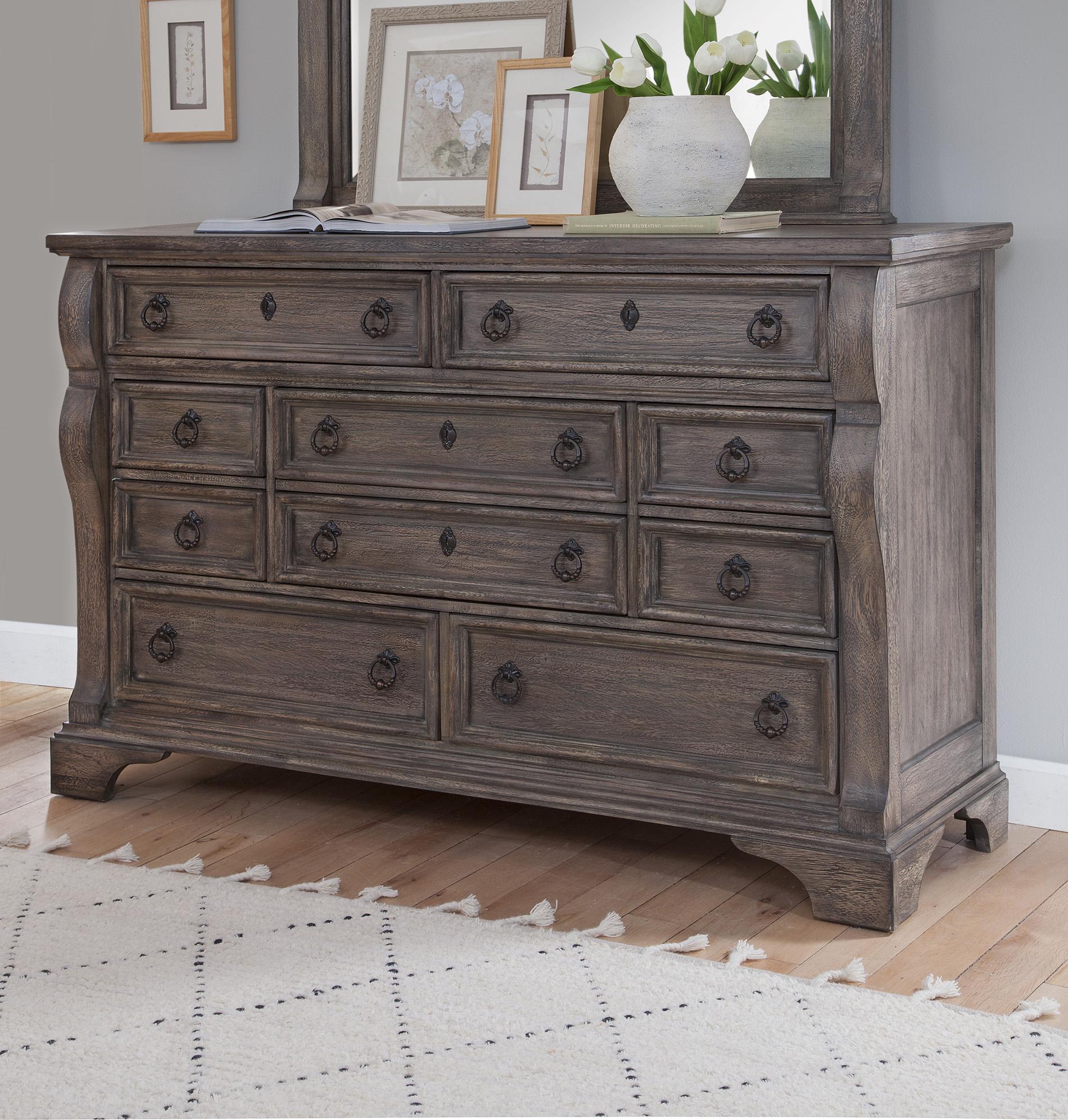 Classic, Traditional, Cottage Dresser HEIRLOOM 2975-210 2975-210 in Charcoal 