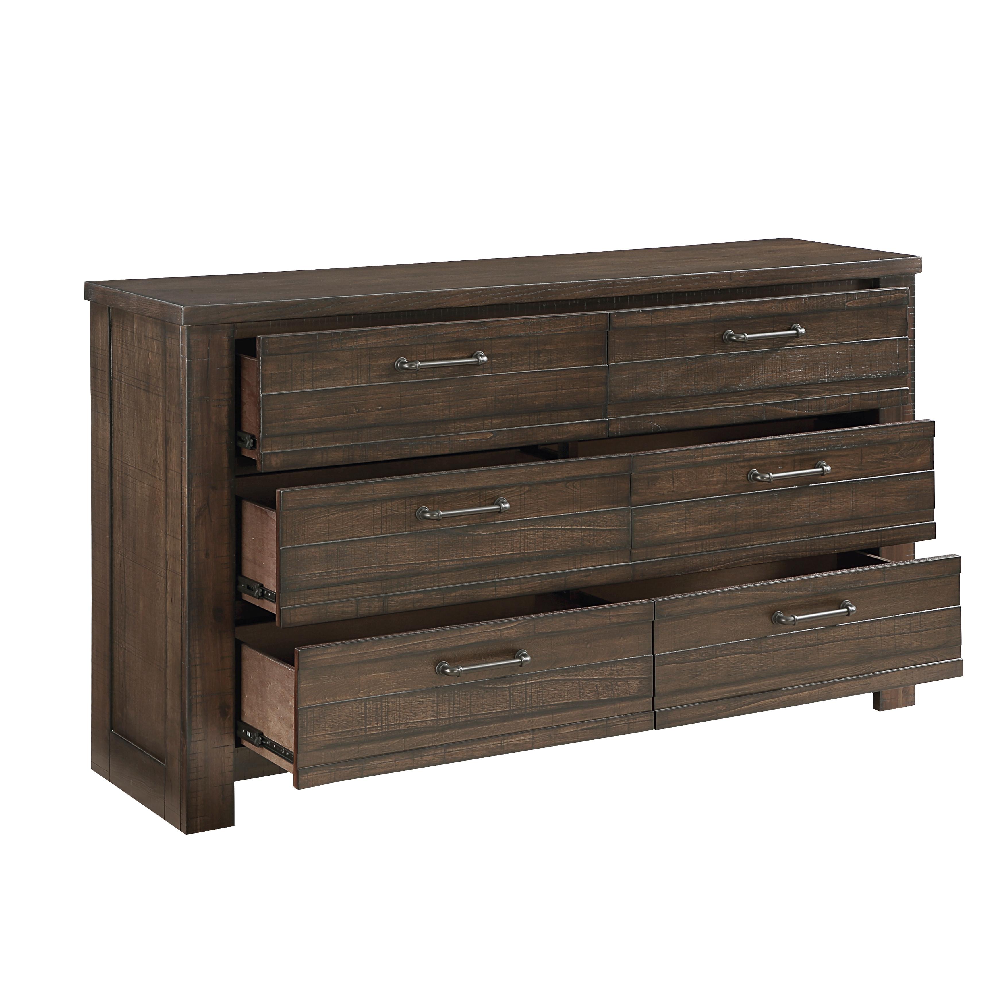 

    
Rustic Dark Brown Wood King Panel Bedroom Set 5PCS Homelegance Longview 1498DBK-1EK-5PCS
