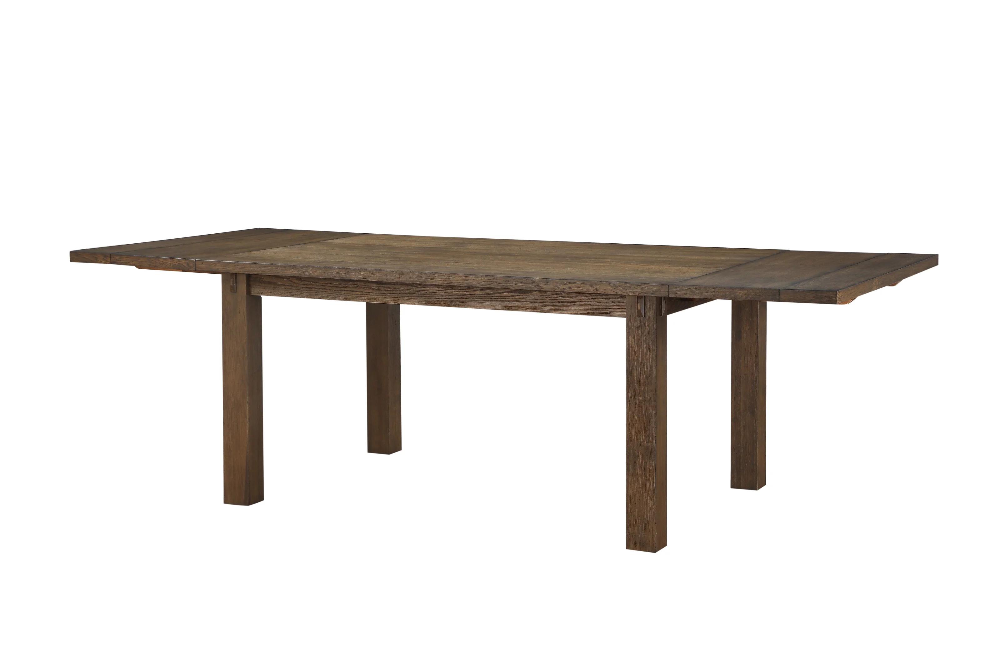 

    
Rustic Dark Oak Dining Table + 4x Chairs + Bench by Acme Nabirye 73160-6pcs
