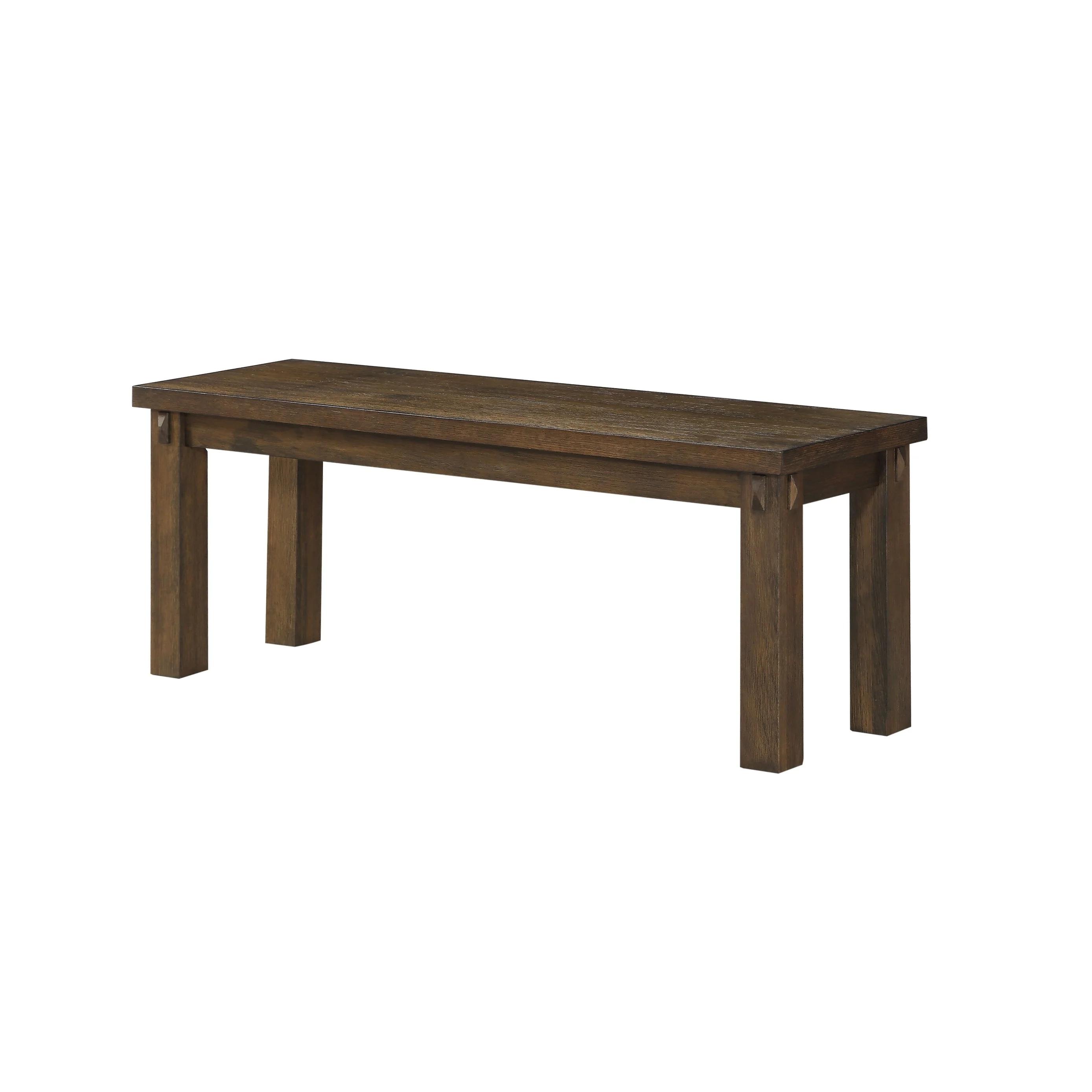 

                    
Buy Rustic Dark Oak Dining Table + 4x Chairs + Bench by Acme Nabirye 73160-6pcs
