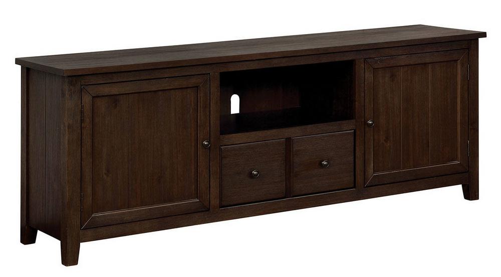

    
Rustic Dark Oak Solid Wood 72" TV Stand Furniture of America CM5902DA-TV-72 Presho
