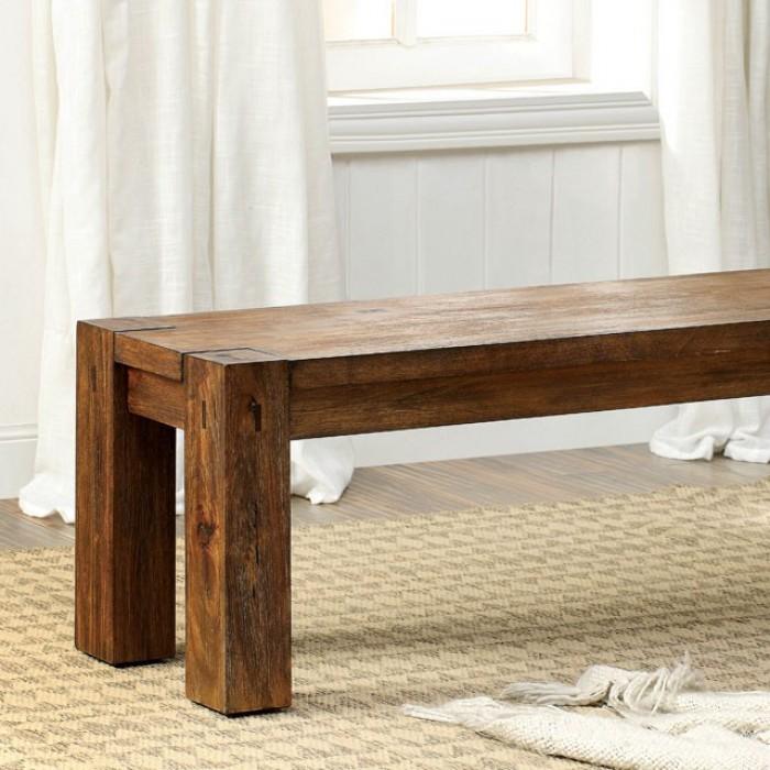Furniture of America CM3603BN Frontier Dining Bench