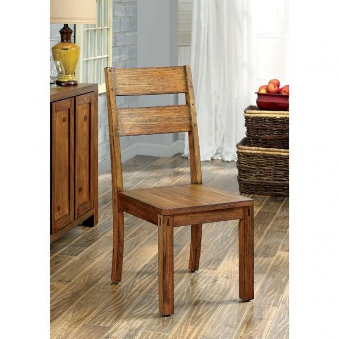 

    
Rustic Dark Oak Solid Wood Side Chairs Set 2pcs Furniture of America CM3603SC-2PK Frontier
