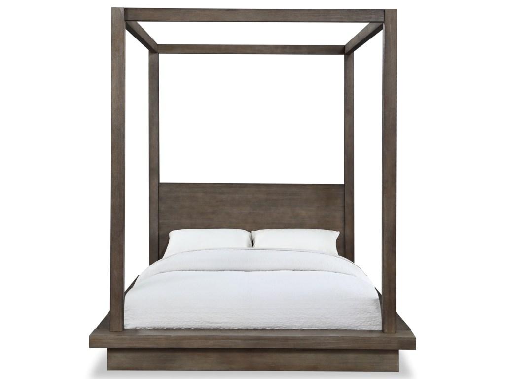 

    
Rustic Dark Pine King CANOPY Bed MELBOURNE by Modus Furniture
