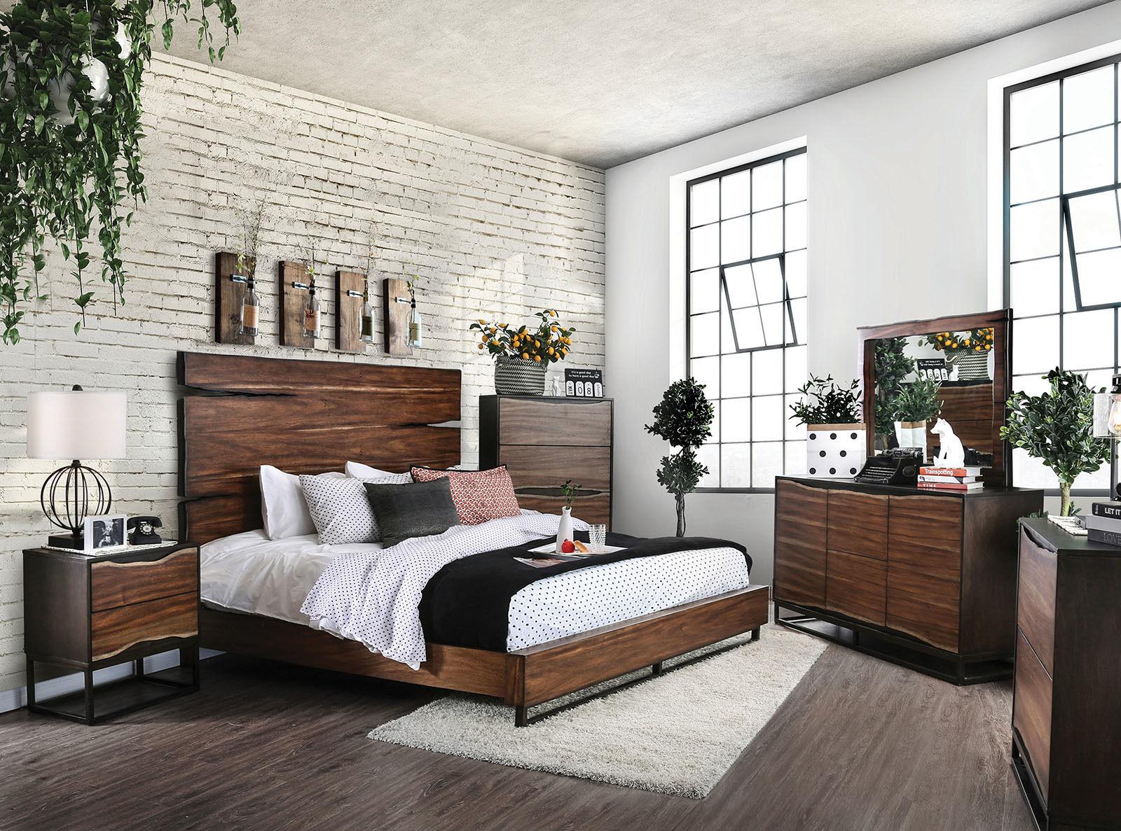 

    
CM7363D*M-2PC Rustic Dark Walnut & Dark Oak Solid Wood Dresser w/Mirror Furniture of America CM7363D*M Fulton

