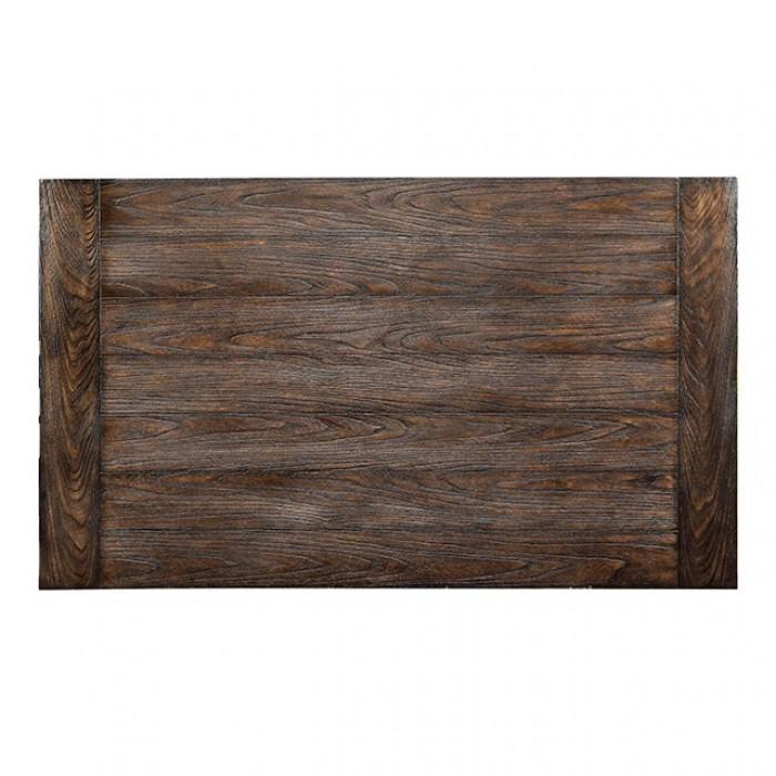 

    
Rustic Dark Walnut Solid Wood Dining Table Furniture of America Edmonton CM3680T
