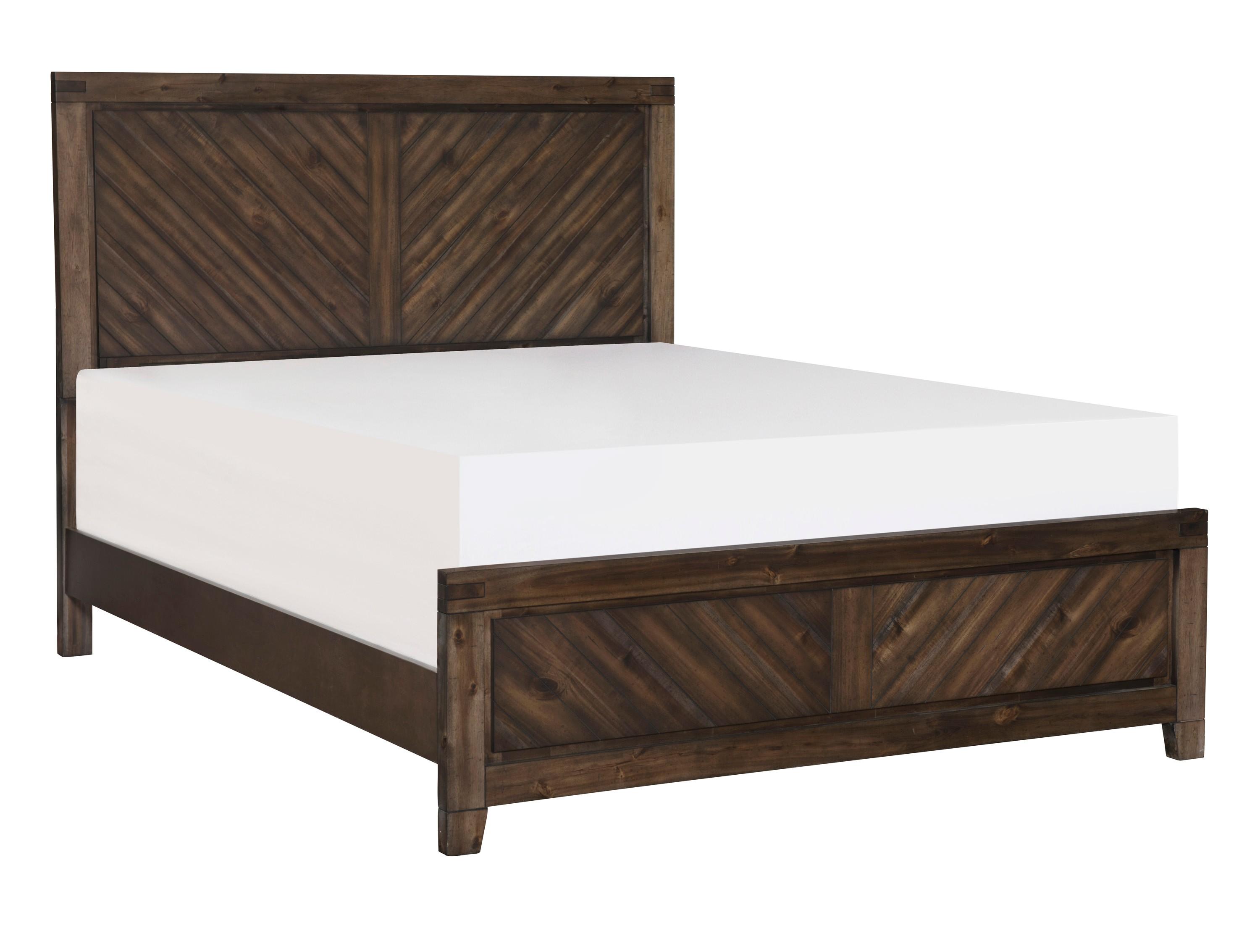 Rustic Bed 1648K-1EK* Parnell 1648K-1EK* in Espresso 