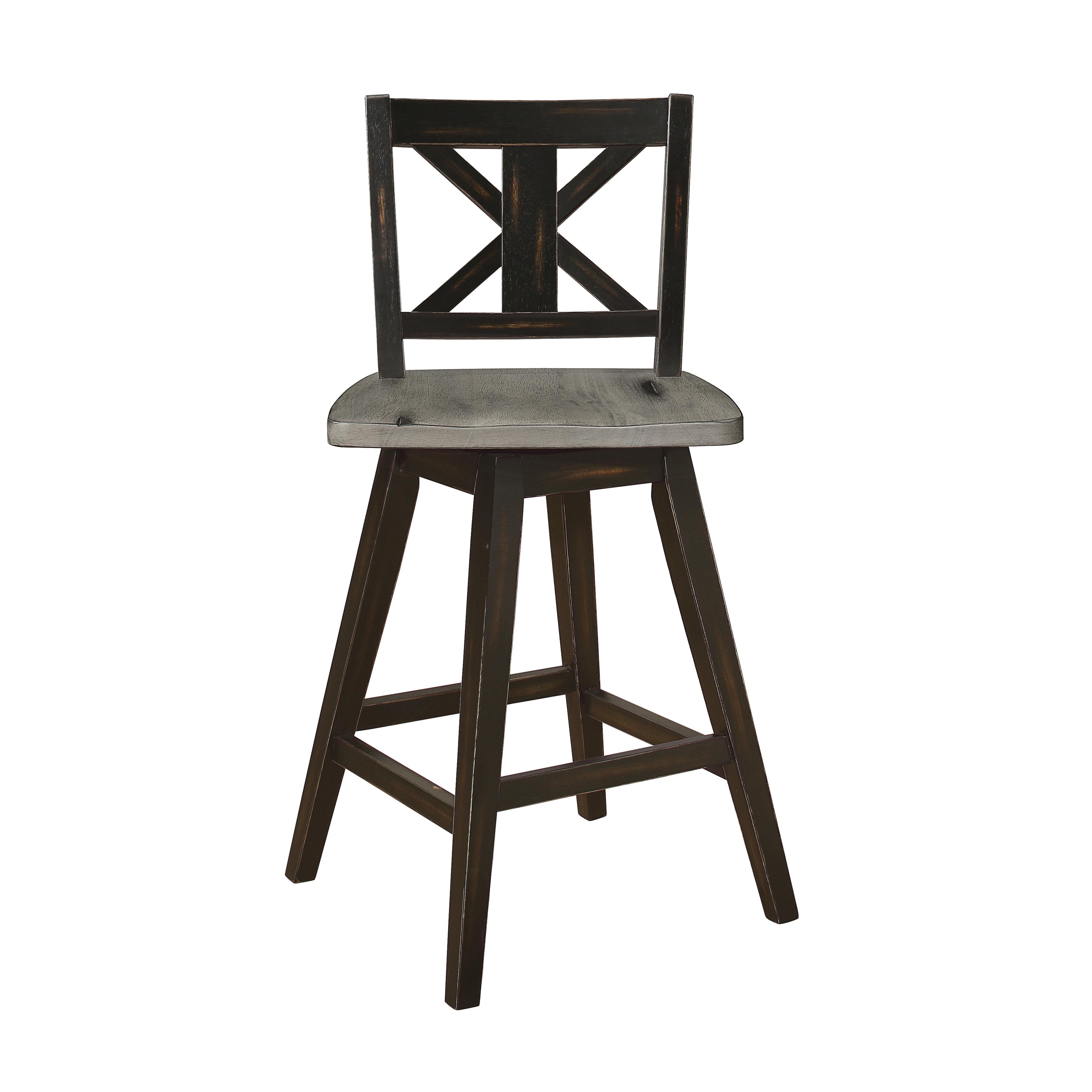 

                    
Homelegance 5602-24BK Amsonia Counter Height Chair Gray/Black  Purchase 
