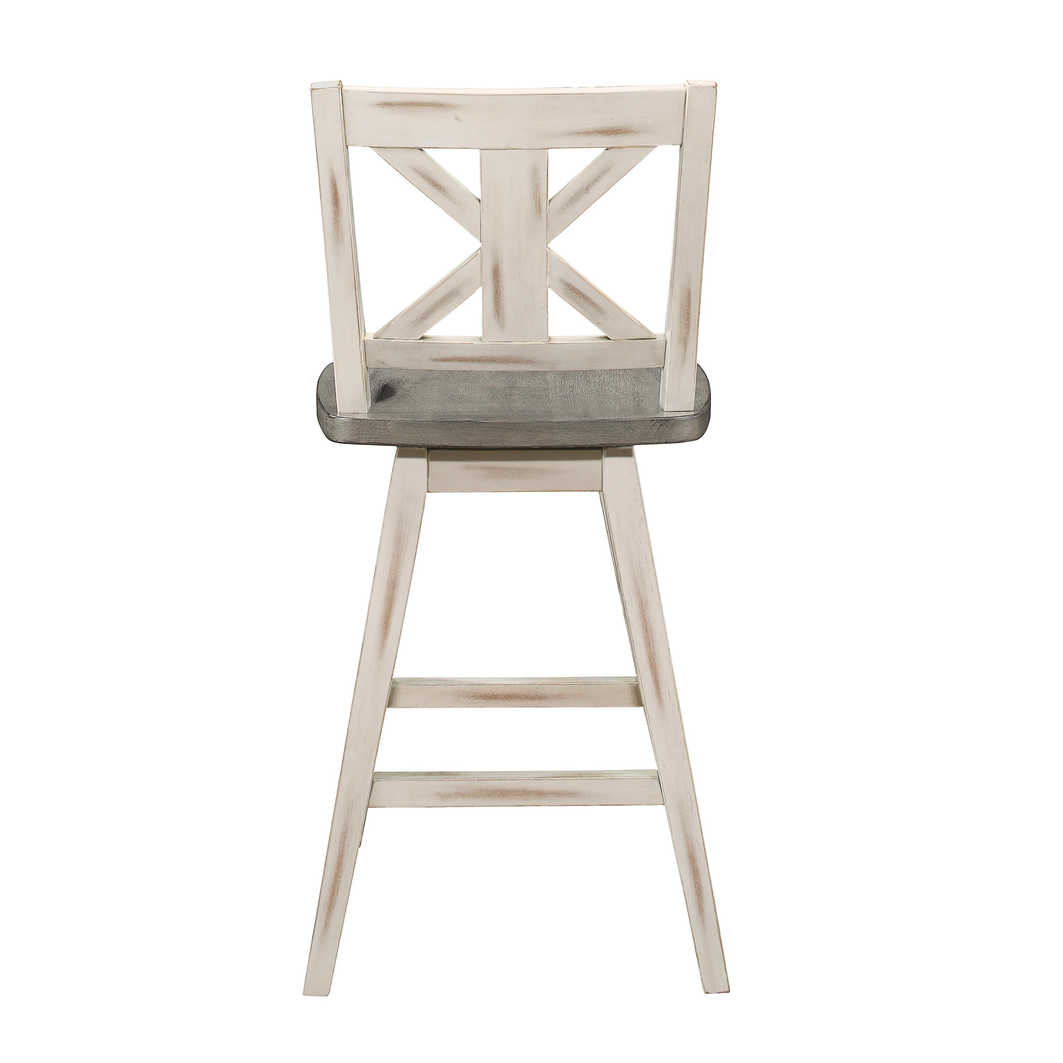 

    
Homelegance 5602-24WT Amsonia Counter Height Chair White/Gray 5602-24WT
