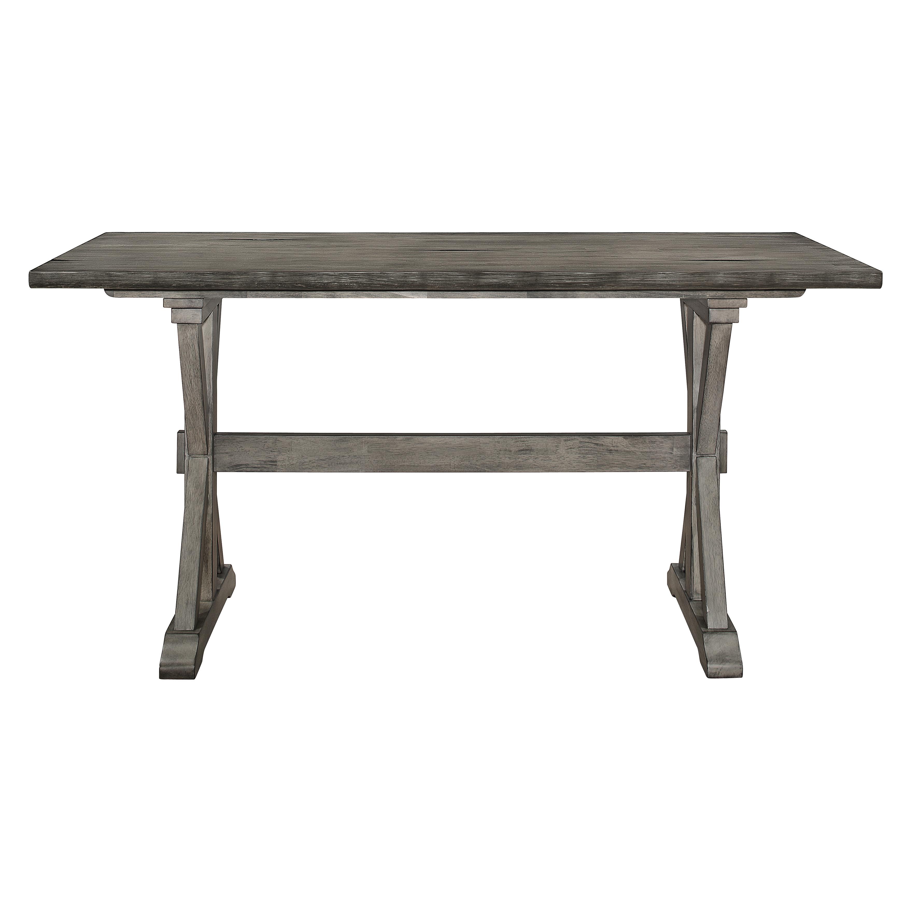

    
Rustic Distressed Gray Solid Wood Counter Height Table Homelegance 5602-36 Amsonia
