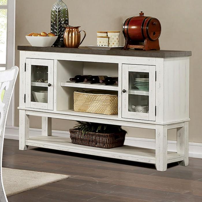 

    
Rustic Distressed White & Gray Solid Wood Server Furniture of America CM3417GY-SV Auletta
