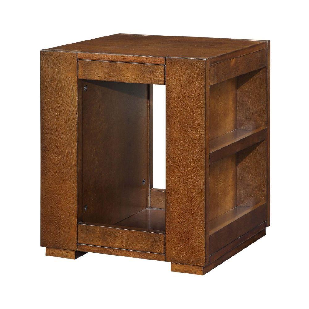 

    
Rustic Espresso Stationary End Table by Acme Pisanio 84521
