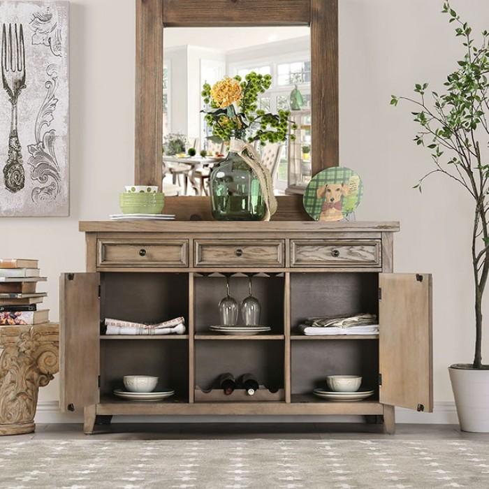

    
Natural Tone Solid Wood Server PATIENCE CM3577SV Furniture of America Rustic
