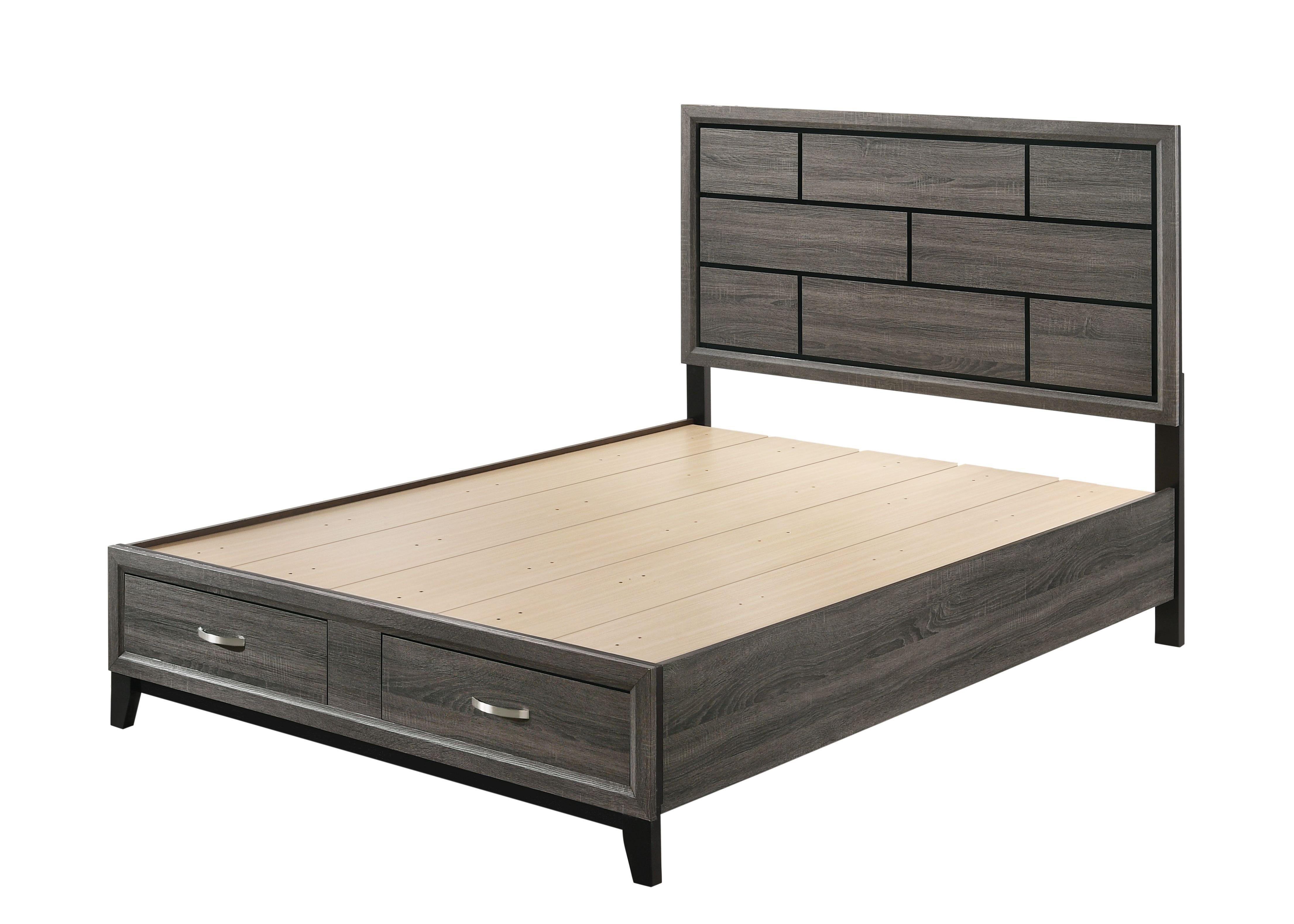 

    
Rustic Gray King Storage Bed HUDSON Galaxy Home Contemporary Modern
