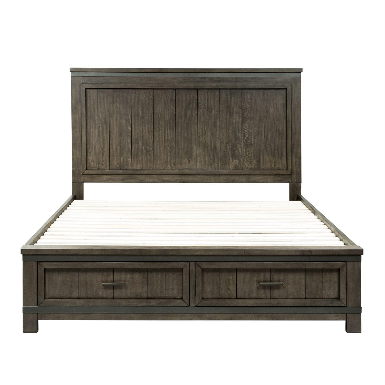 

    
Rustic Gray King Storage Bed Set 4 PCS Thornwood Hills 759-BR Liberty Furniture
