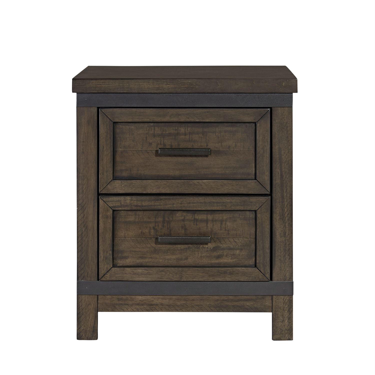 

    
Rustic Gray Nightstand Set 2Pcs Thornwood Hills (759-YBR) Liberty Furniture
