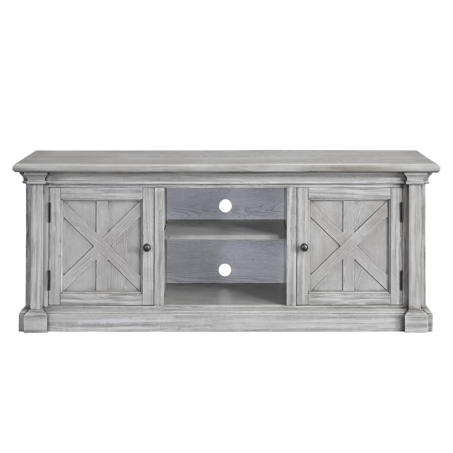 

    
Rustic Gray Oak TV Stand by Acme Lucinda 91612
