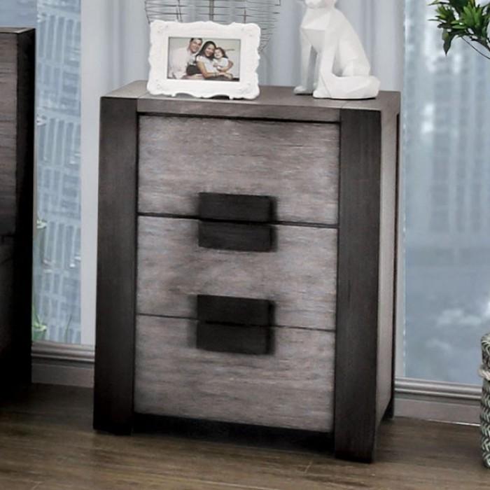 

    
Rustic Gray Solid Wood Nightstand Furniture of America Janeiro CM7628GY-N
