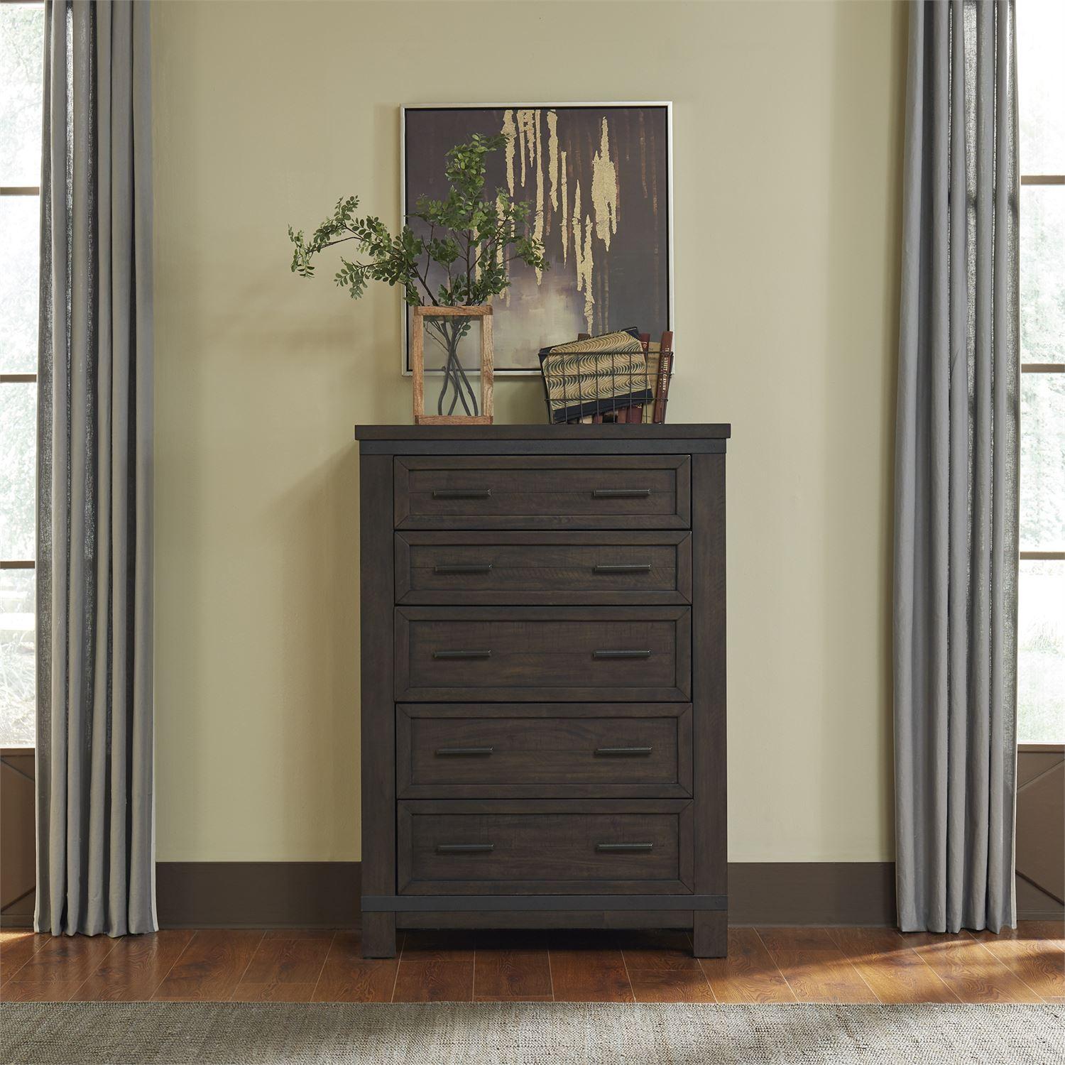 Rustic Bachelor Chest Thornwood Hills  (759-BR) Bachelor Chest 759-BR41 in Gray 