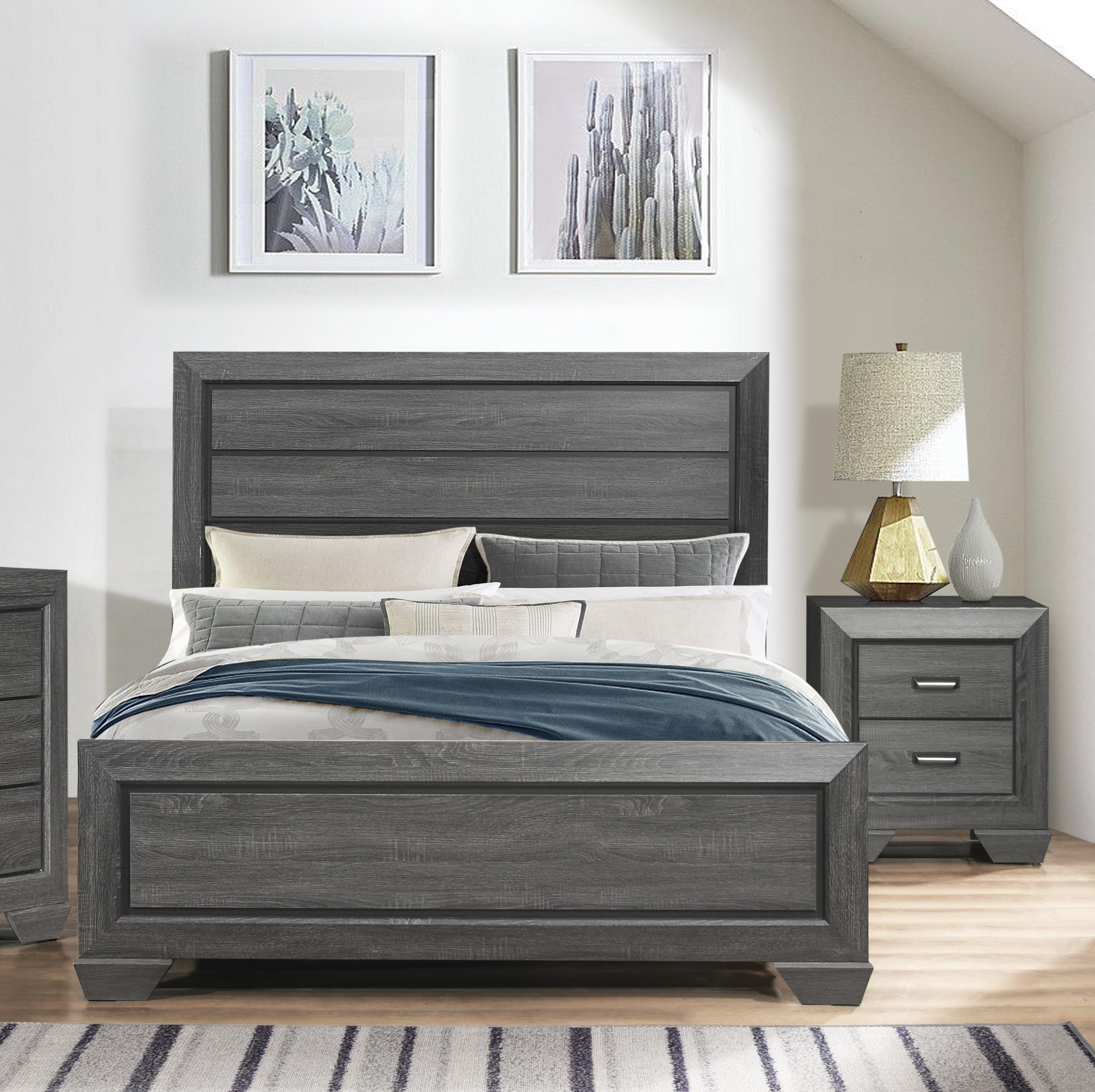 

    
Rustic Gray Wood CAL Bedroom Set 3pcs Homelegance 1904KGY-1CK* Beechnut
