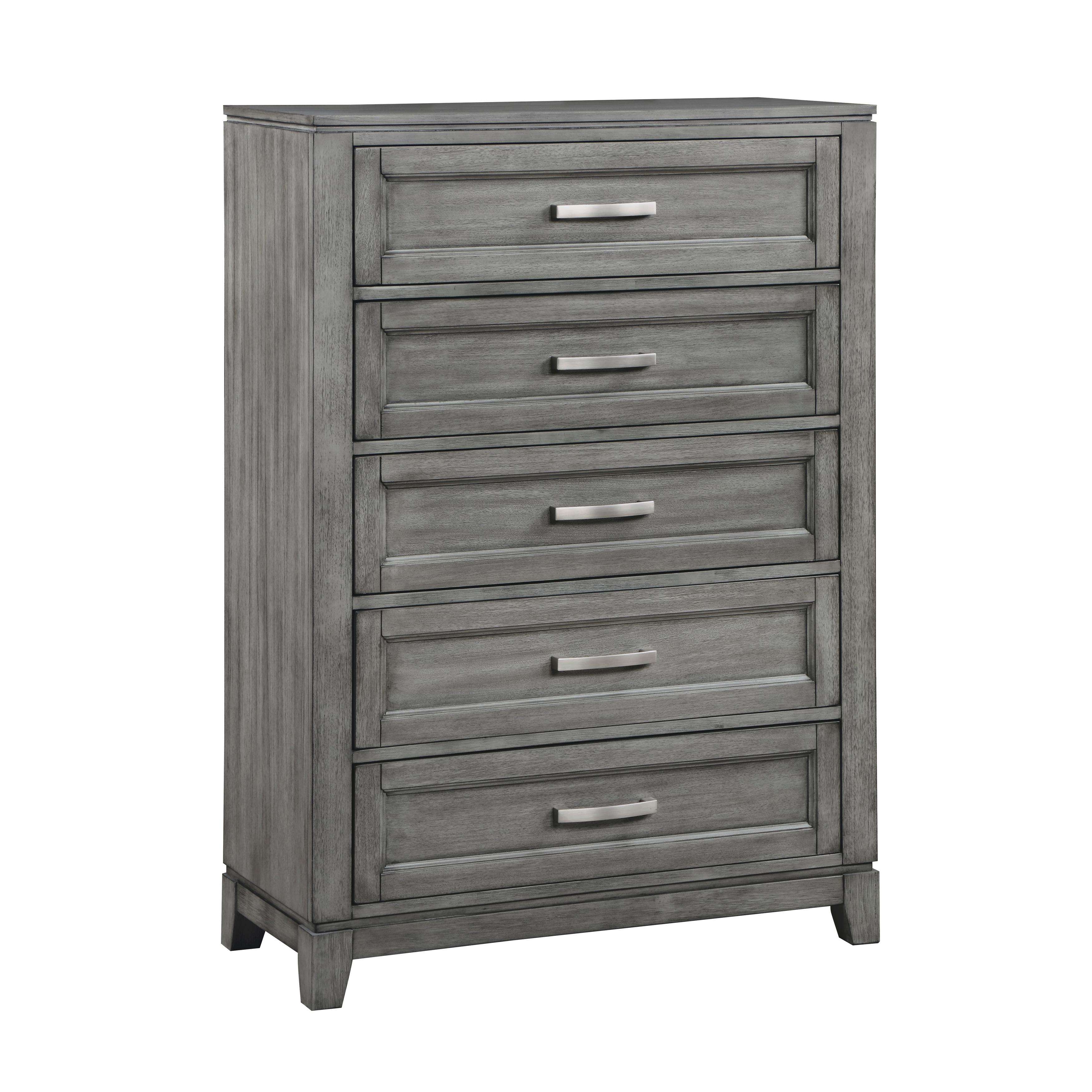 Transitional, Rustic Chest Garretson Chest 1450-9-C 1450-9-C in Gray 