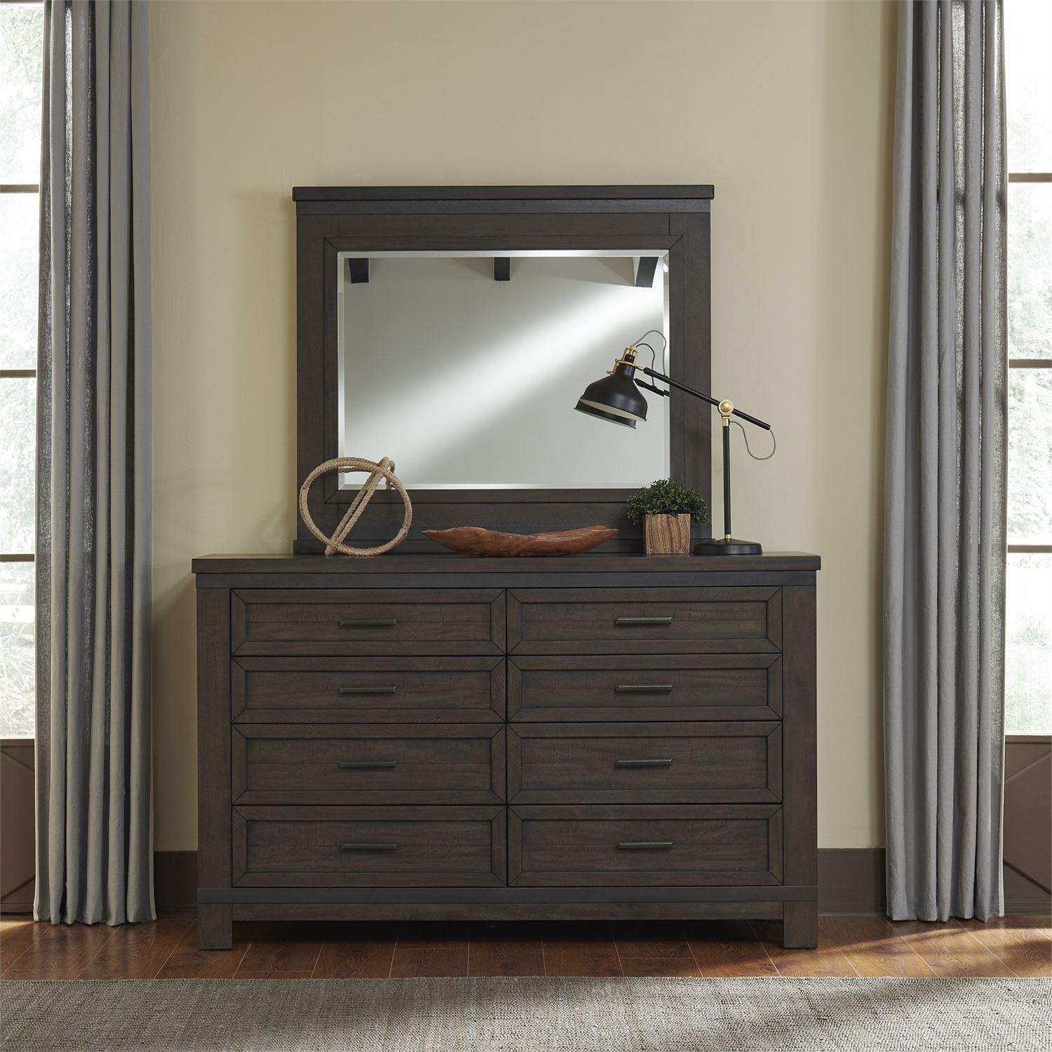 Liberty Furniture Thornwood Hills  (759-BR) Combo Dresser Dresser w/Mirror