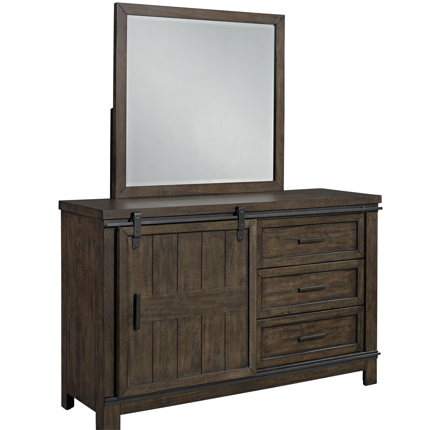 

    
Liberty Furniture Thornwood Hills  (759-YBR) Combo Dresser Dresser With Mirror Gray 759-YBR-DM
