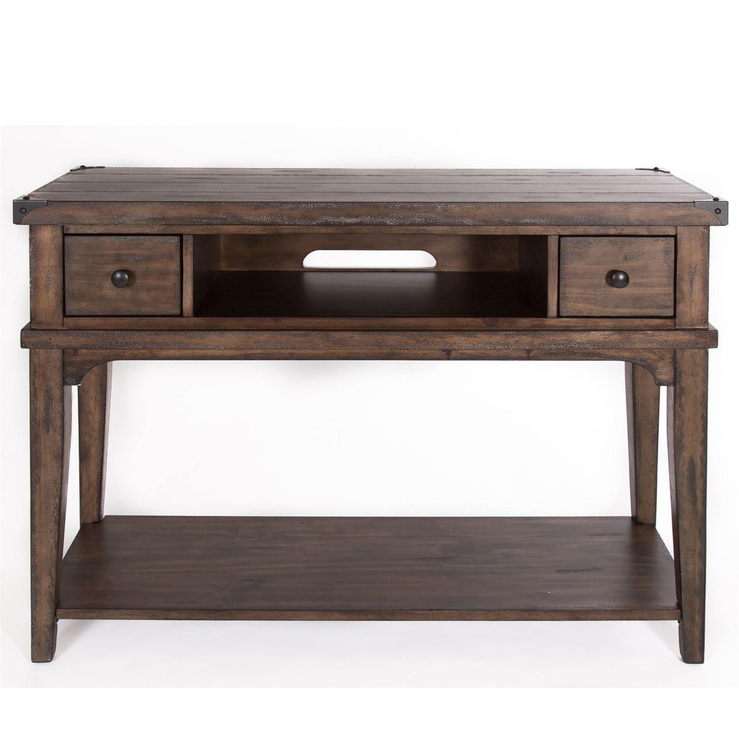 

    
Rustic Gray Wood Console Table Aspen Skies (416-OT) Liberty Furniture
