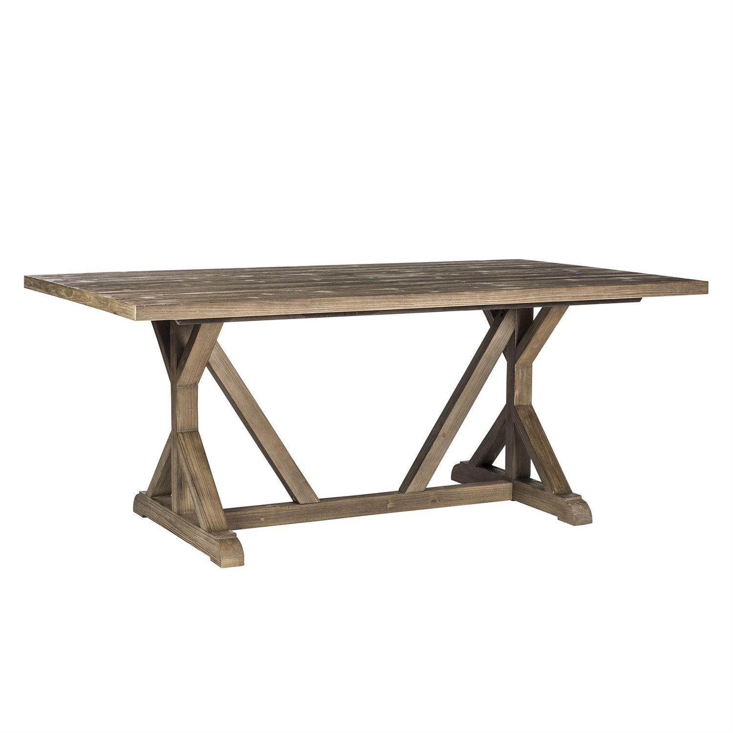 Rustic Dining Table Carolina Lakes  (140-CD) Dining Table 140-T4272 in Gray 