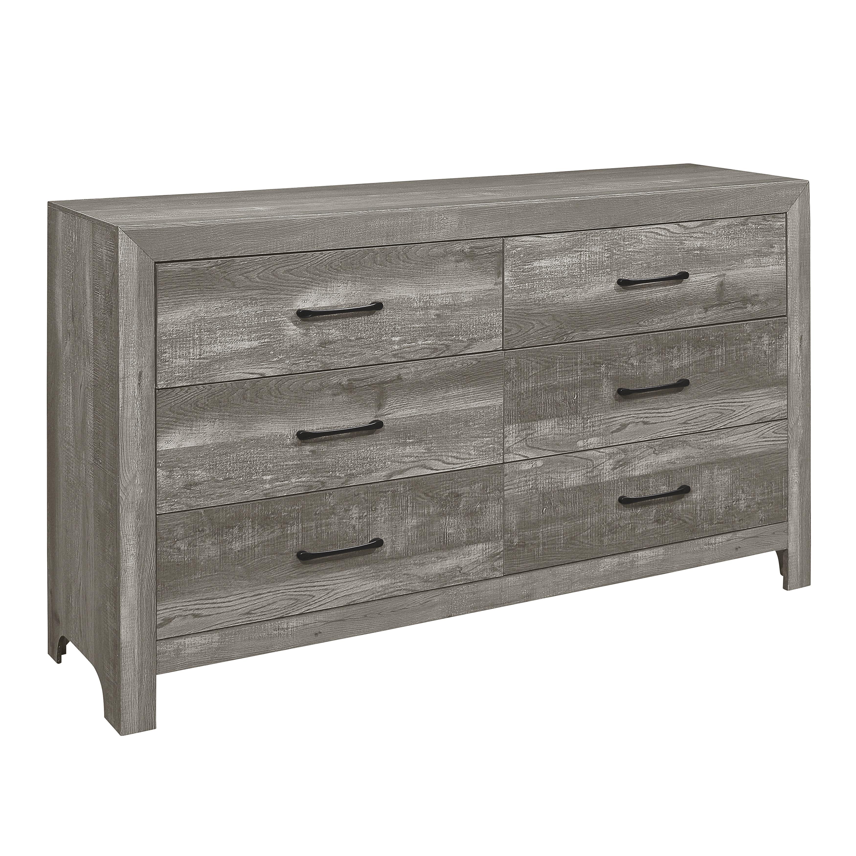 

    
Rustic Gray Wood Dresser Homelegance 1534GY-5 Corbin
