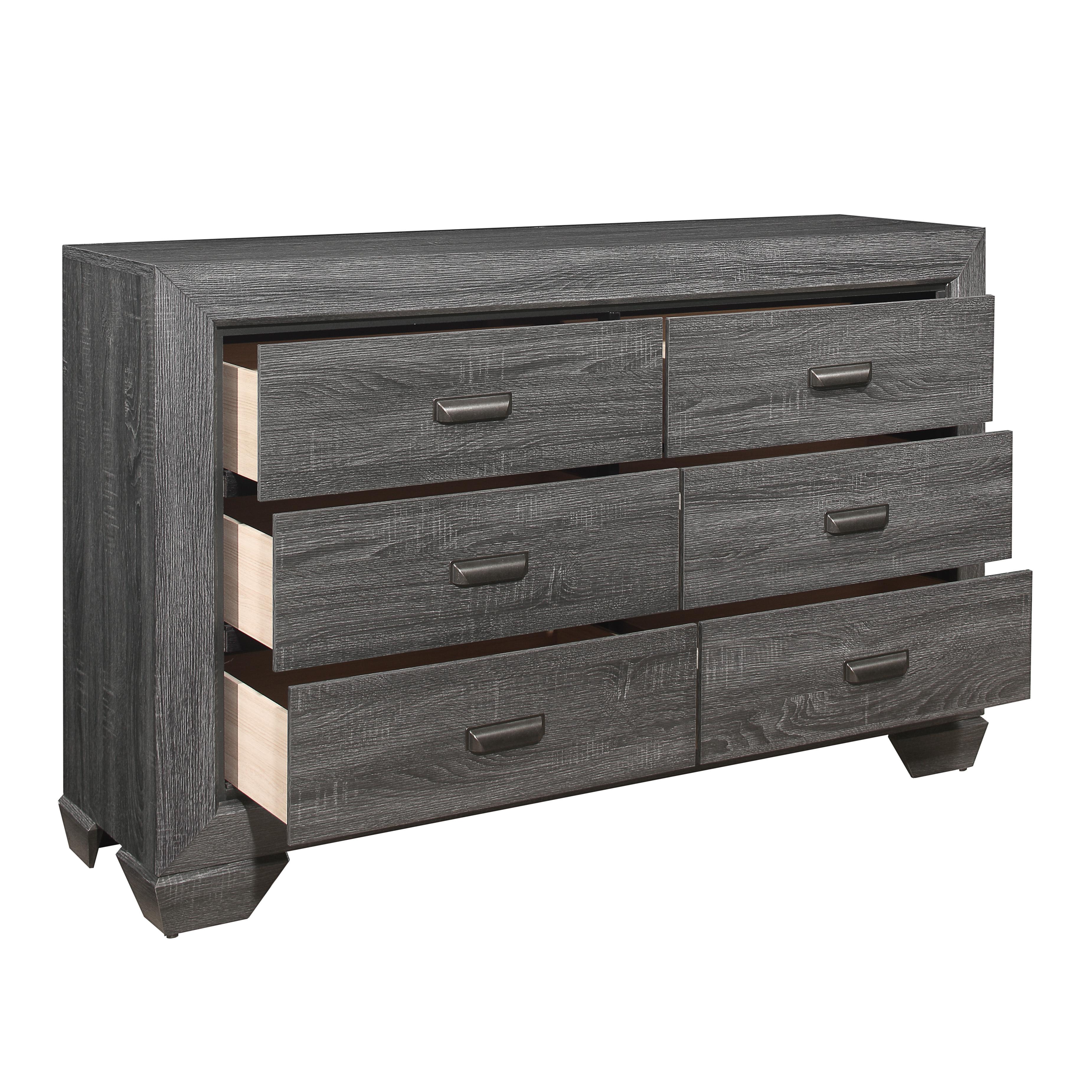 

    
Rustic Gray Wood Dresser Homelegance 1904GY-5 Beechnut
