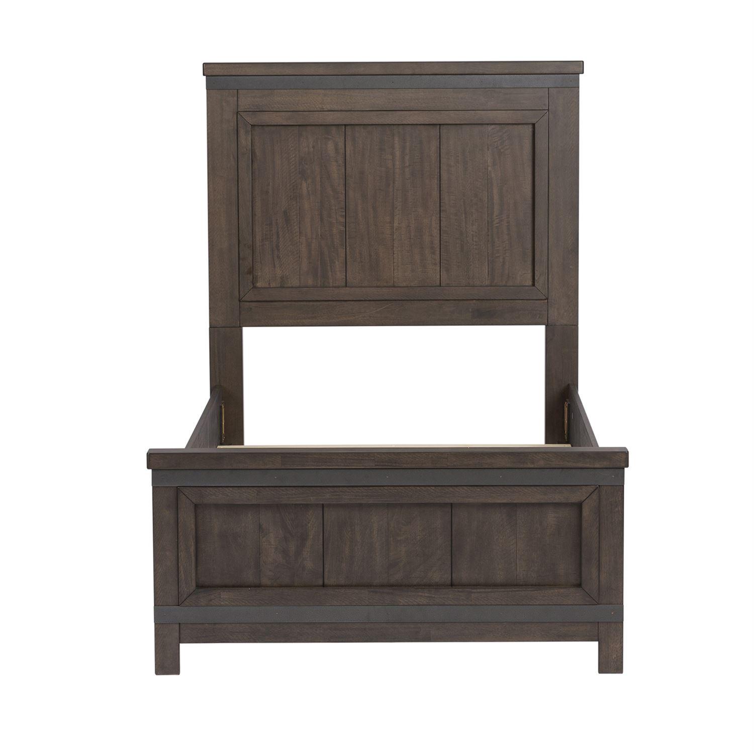 

    
Rustic Gray Twin Panel Bed Thornwood Hills 759-YBR-TPB Liberty Furniture
