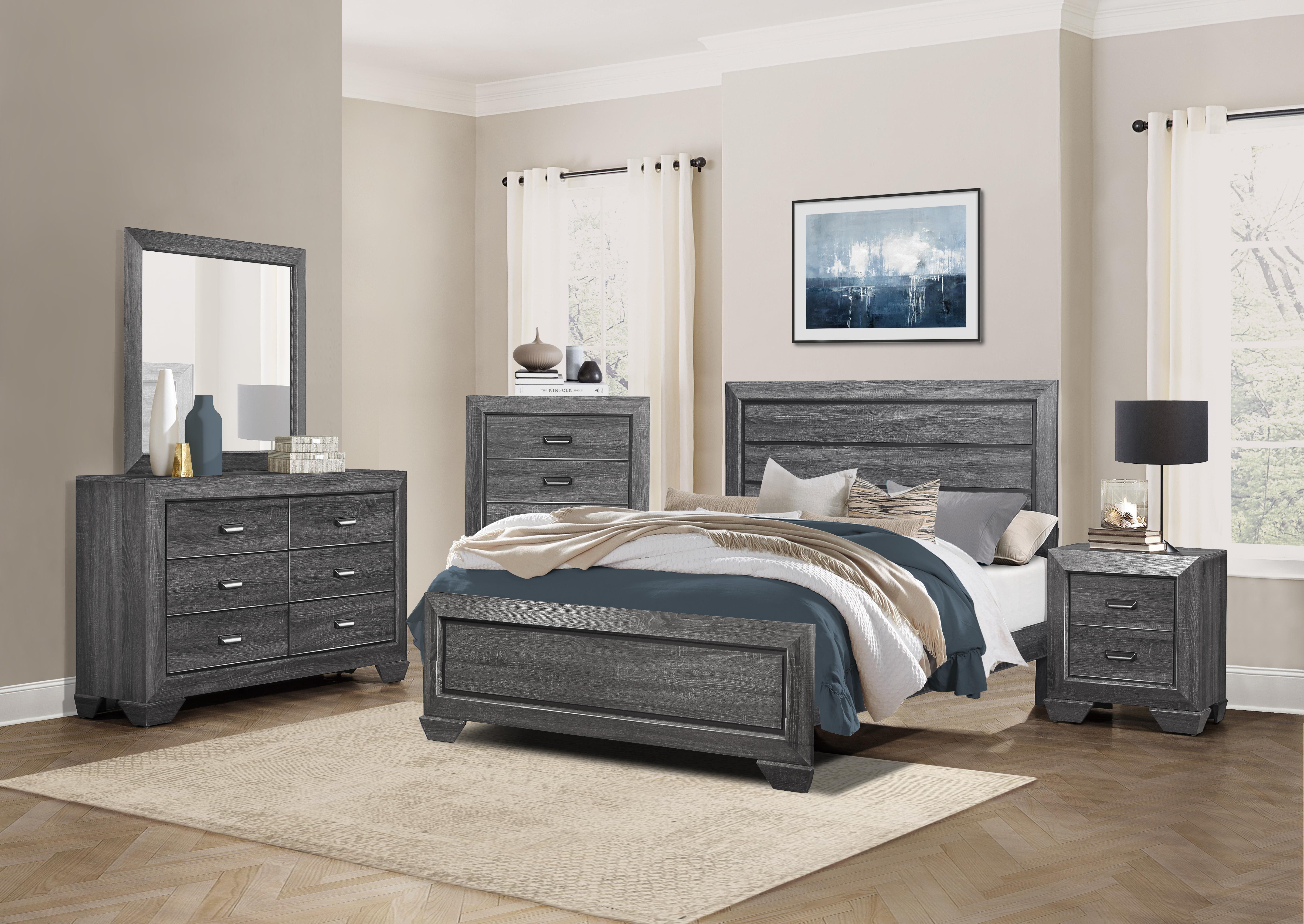 Rustic Bedroom Set 1904GY-1-5PC Beechnut 1904GY-1-5PC in Gray 