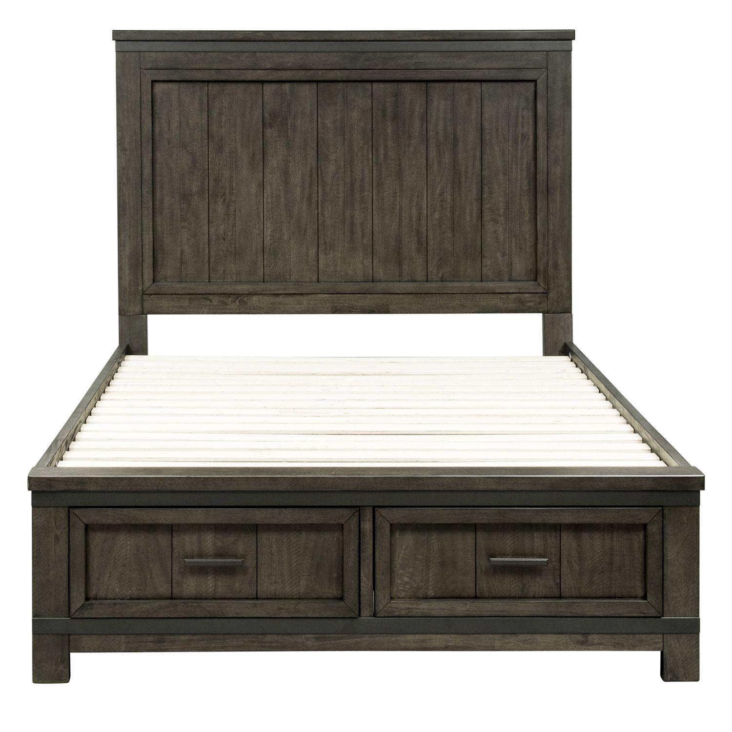 

    
Rustic Gray Wood Queen Storage Bed  Thornwood Hills 759-BR-QSB Liberty Furniture
